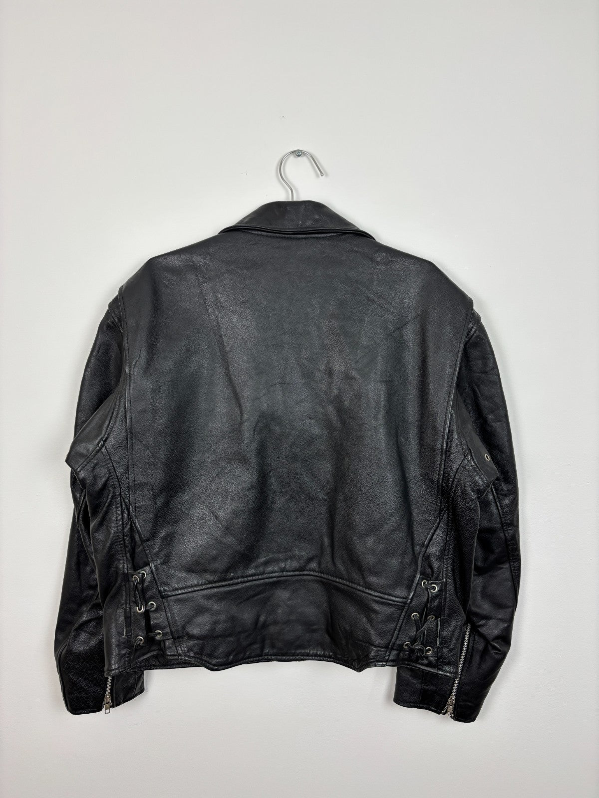 1990s Vintage Baron Biker Leather Jacket