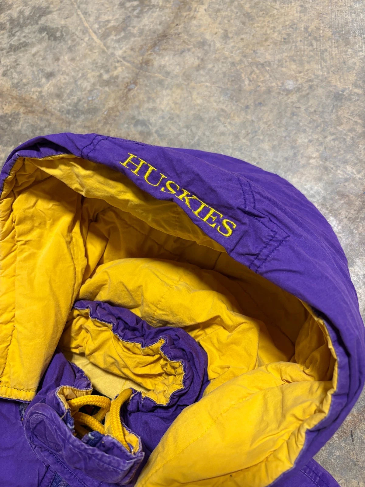 Vintage 1990s University Of Washington Huskies Jacket / NCAA / Purple Size Small