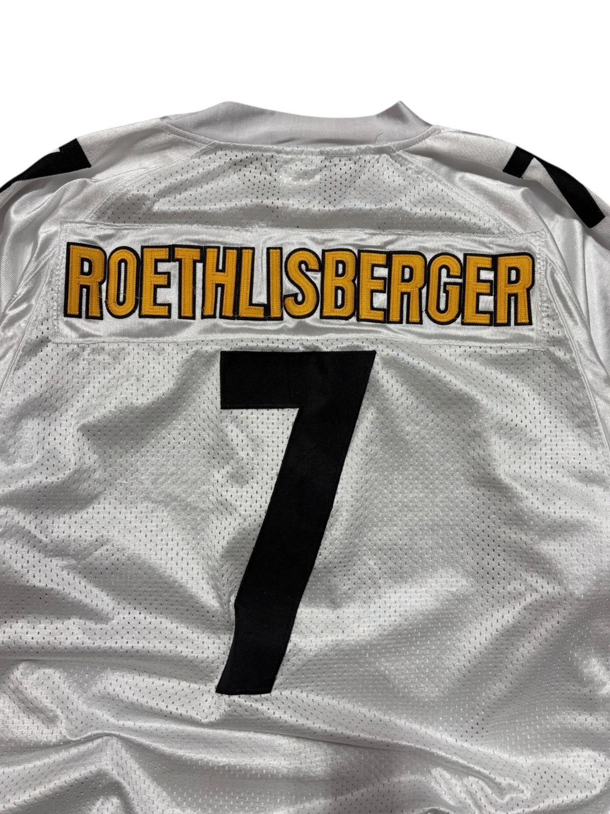 Vintage Pittsburgh Steelers Jersey - Ben Roethlisberger - XL - White Reebok NFL