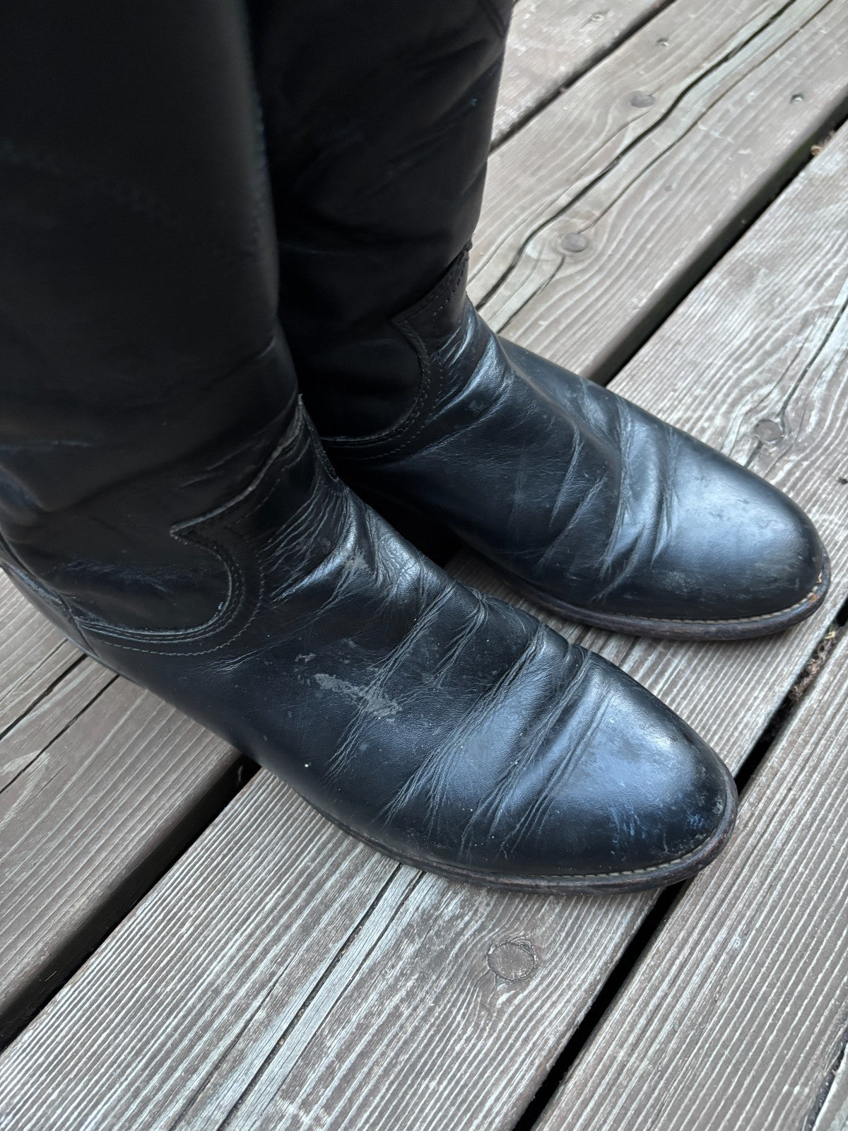 Vintage Justin Roper Cowboy Boots