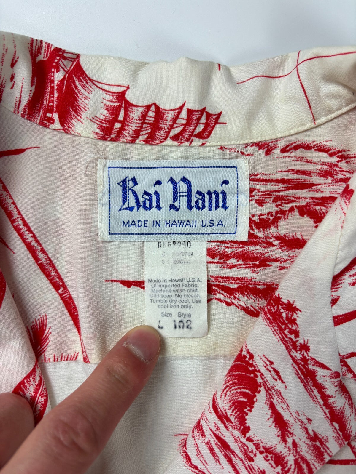 Vintage Rai Nani Hawaiian Button Up Shirt