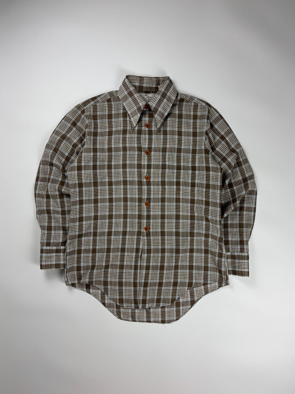 Vintage Prince Romano Plaid Button Up Shirt