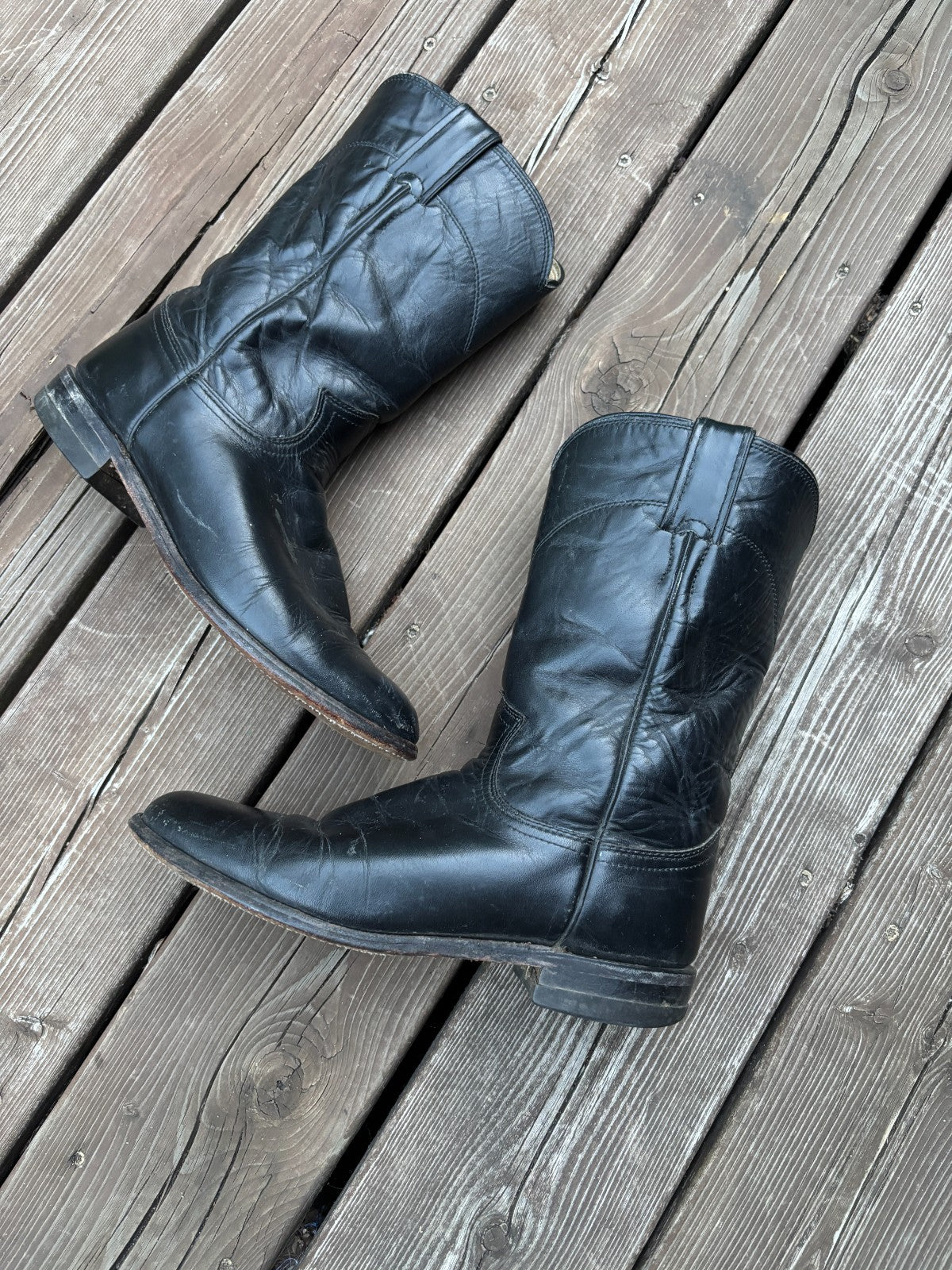 Vintage Justin Roper Cowboy Boots