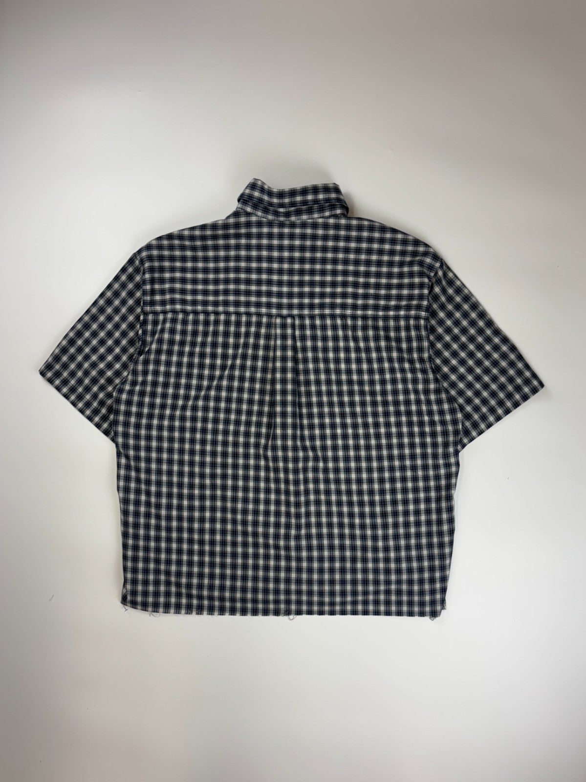 Vintage Roguehaus Plaid Cropped Button Up Shirt
