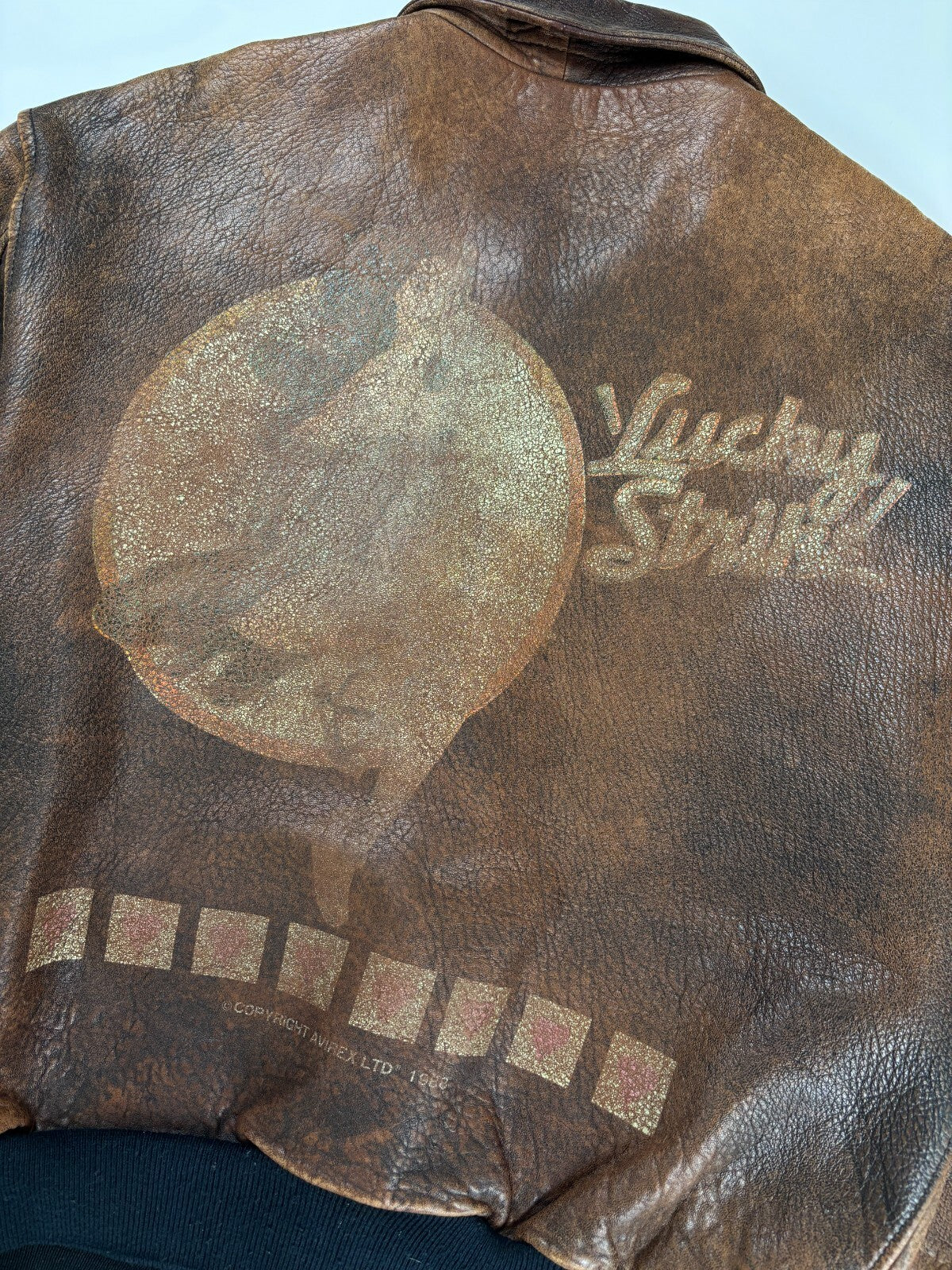 Vintage Avirex Leather Bomber Jacket
