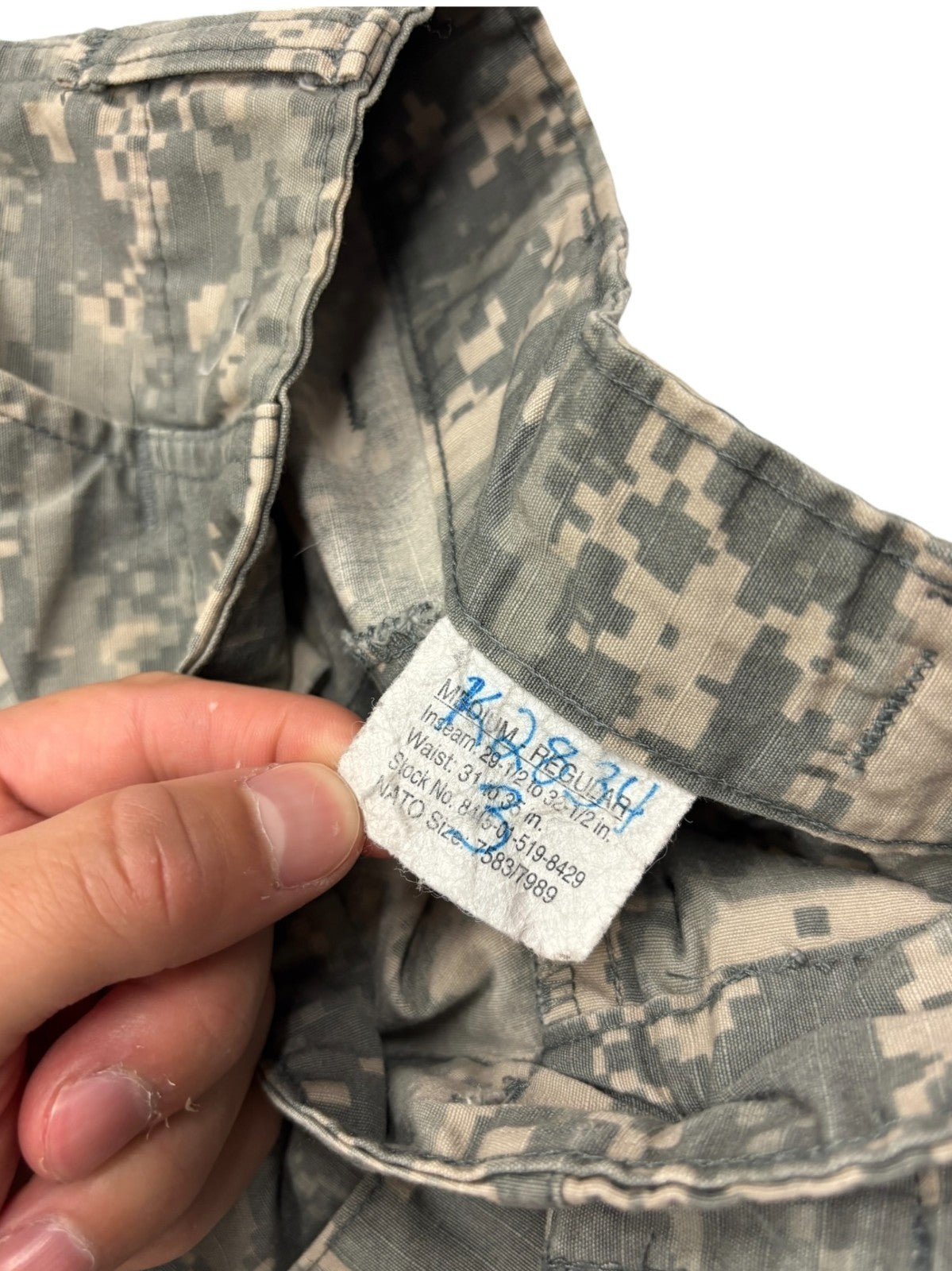 Vintage Military Digital Camo Cargo Shorts
