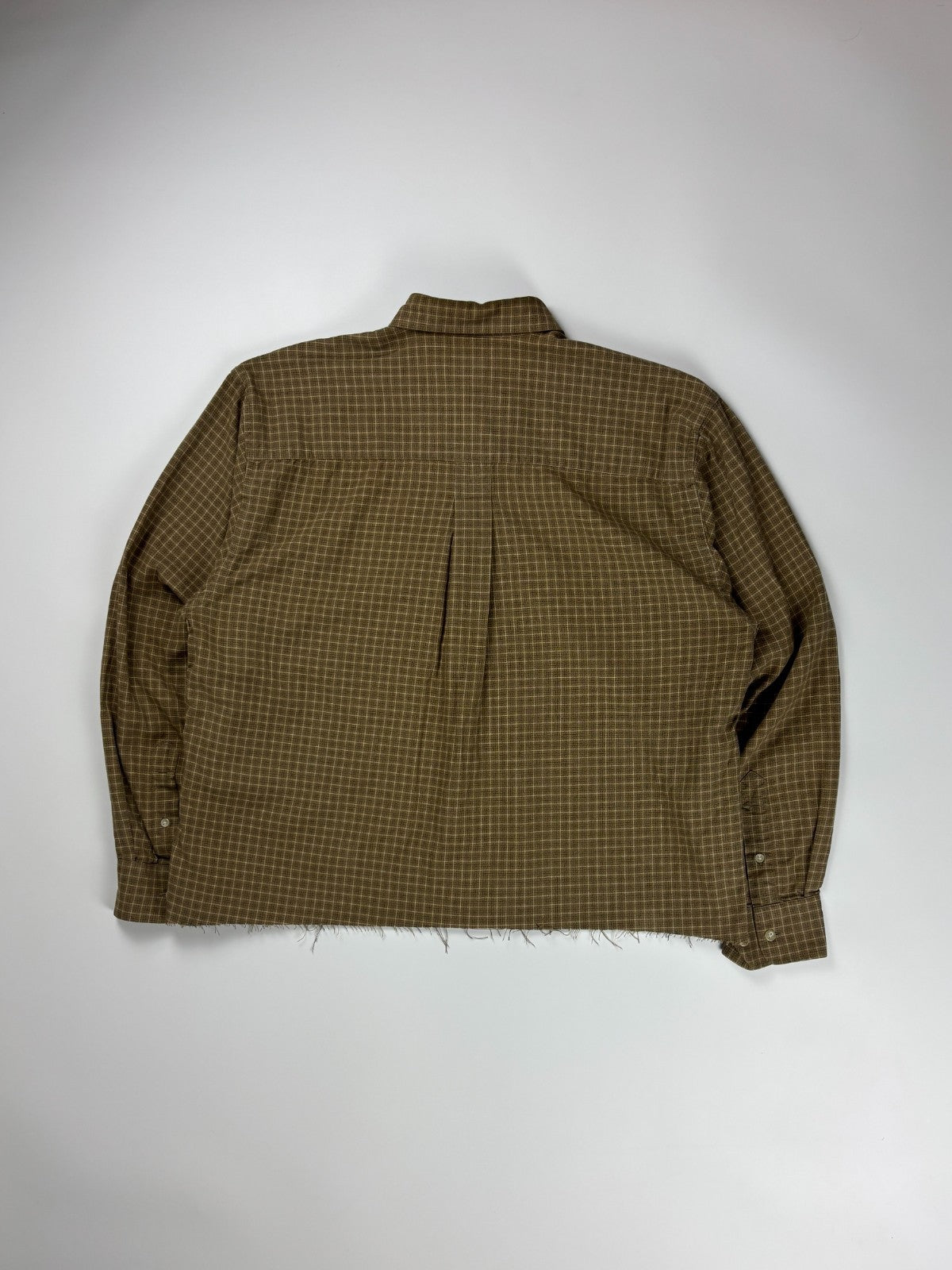 Vintage Cutter & Buck Plaid Cropped Button Up Shirt