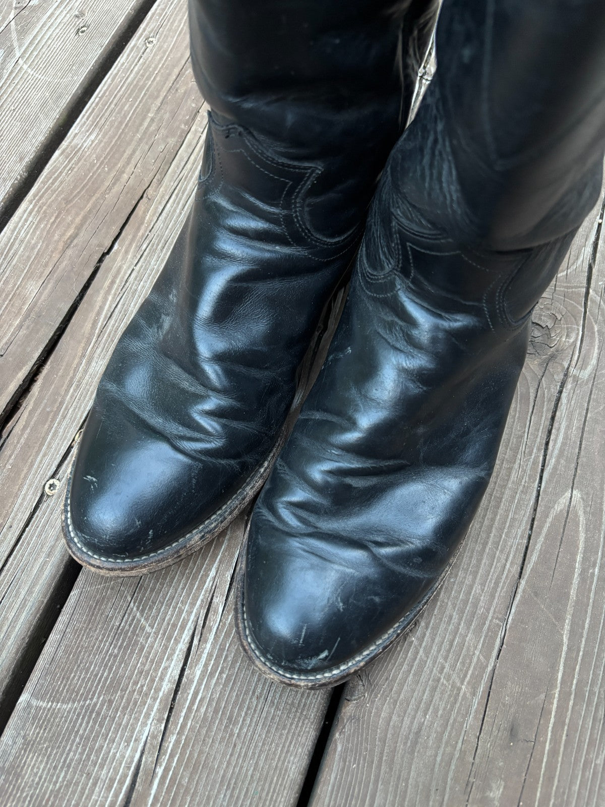 Vintage Justin Roper Cowboy Boots