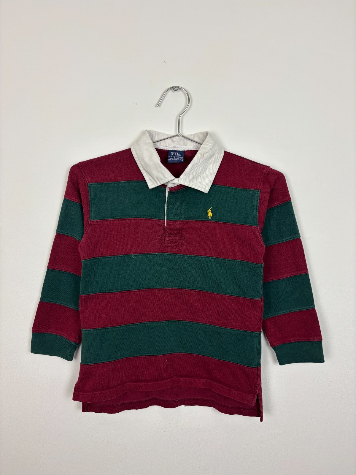 1990s Vintage Kids Polo Ralph Lauren Rugby Polo