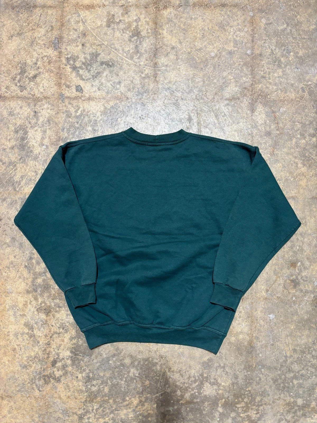 Vintage Winter Forest Sweatshirt - Nature Outdoor Sweater - Size Medium - Green