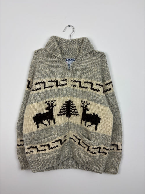 1970s Vintage Kanata Hand Knit Cowichan Sweater