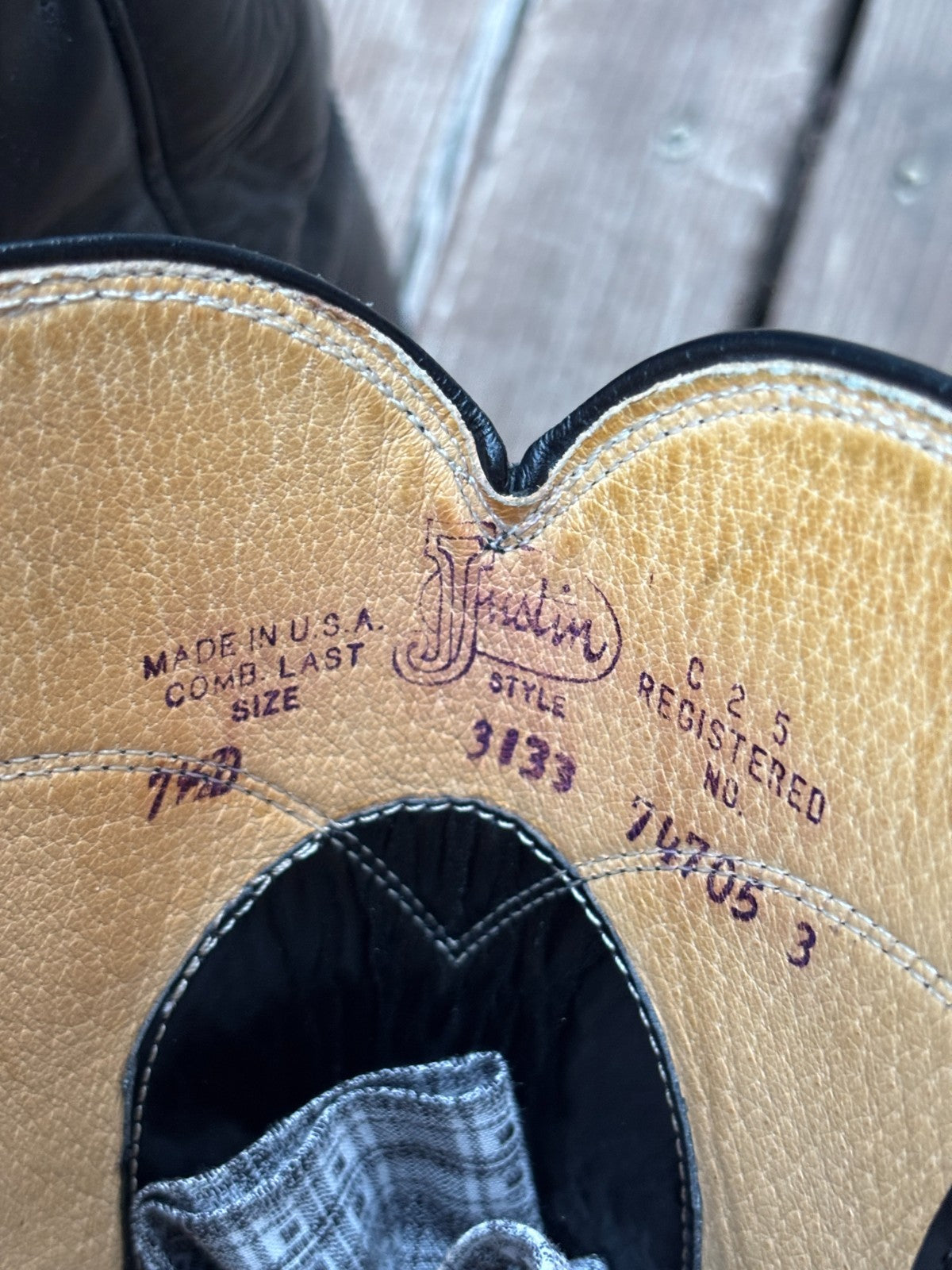 Vintage Justin Roper Cowboy Boots