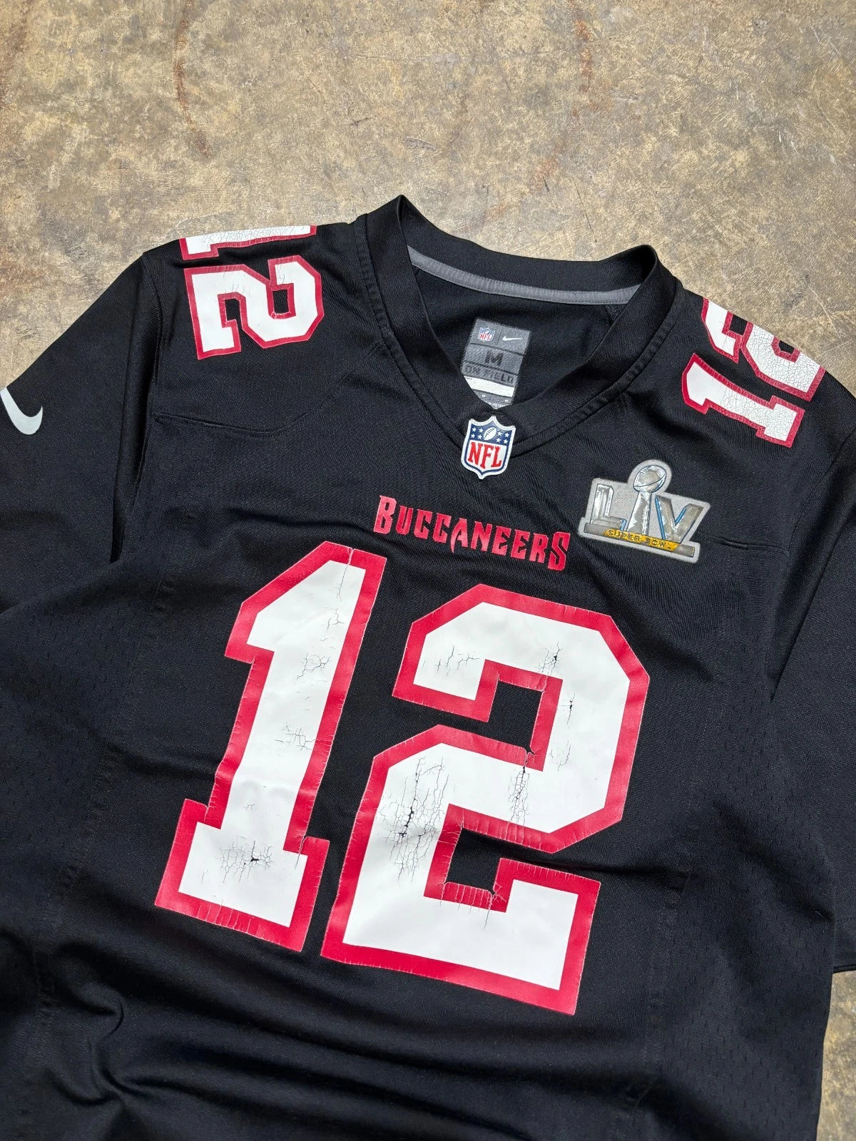 Vintage Tampa Bay Buccaneers Jersey / Tom Brady #12 / NFL / Black Size Medium
