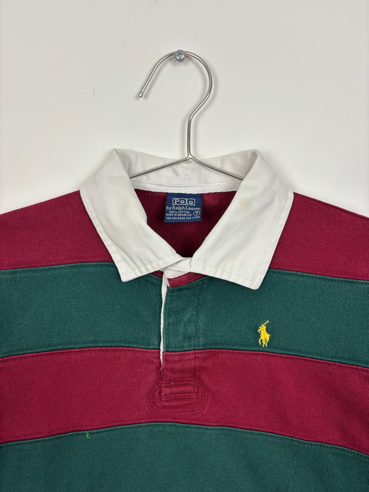 1990s Vintage Kids Polo Ralph Lauren Rugby Polo