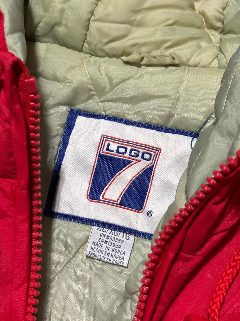 Vintage 1990s Red Ohio State Buckeyes Jacket - XL - Logo 7 - NCAA Football Coat