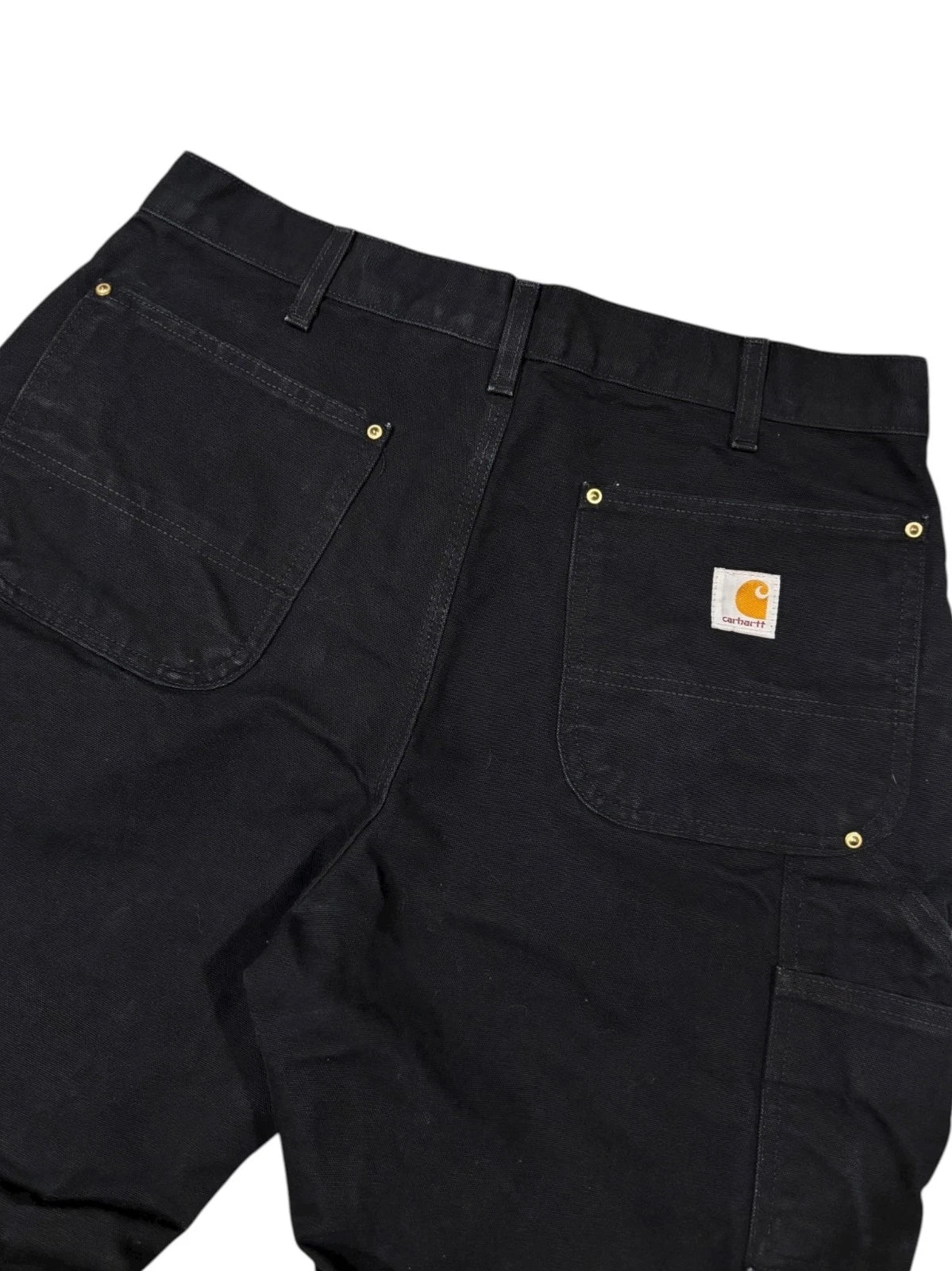 Vintage Carhartt Double Knee Pants - 34x32 - Black Workwear Bottoms