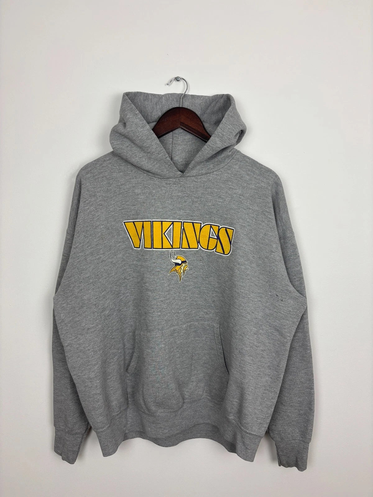 Vintage Minnesota Vikings Hoodie - Gray - Size Large - NFL Football Sweater