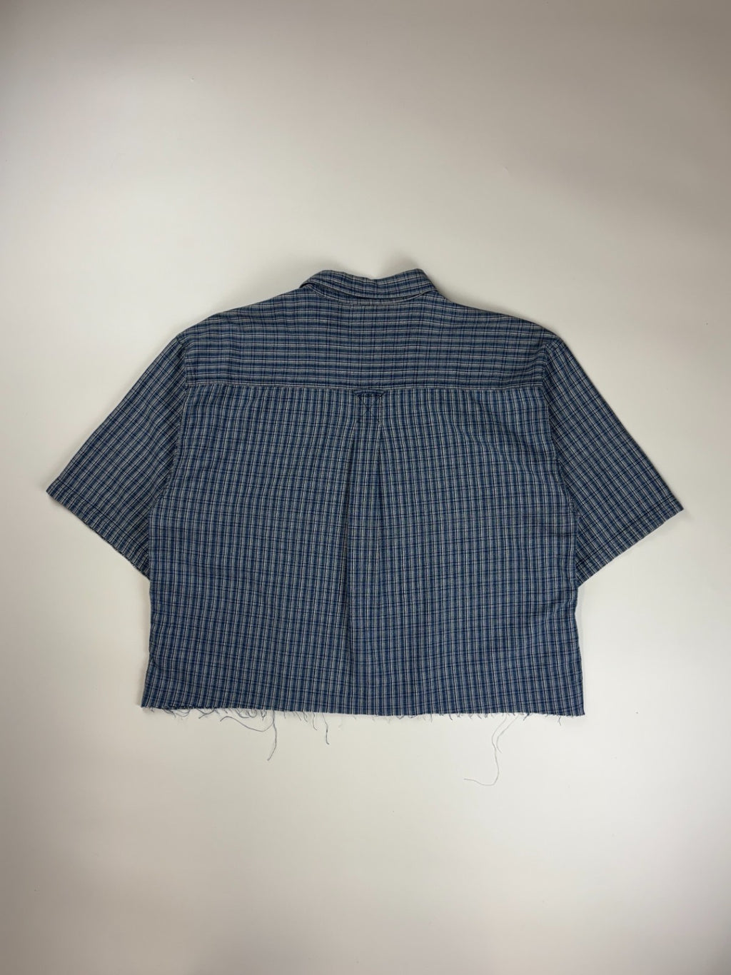 Vintage Roguehaus Plaid Cropped Button Up Shirt