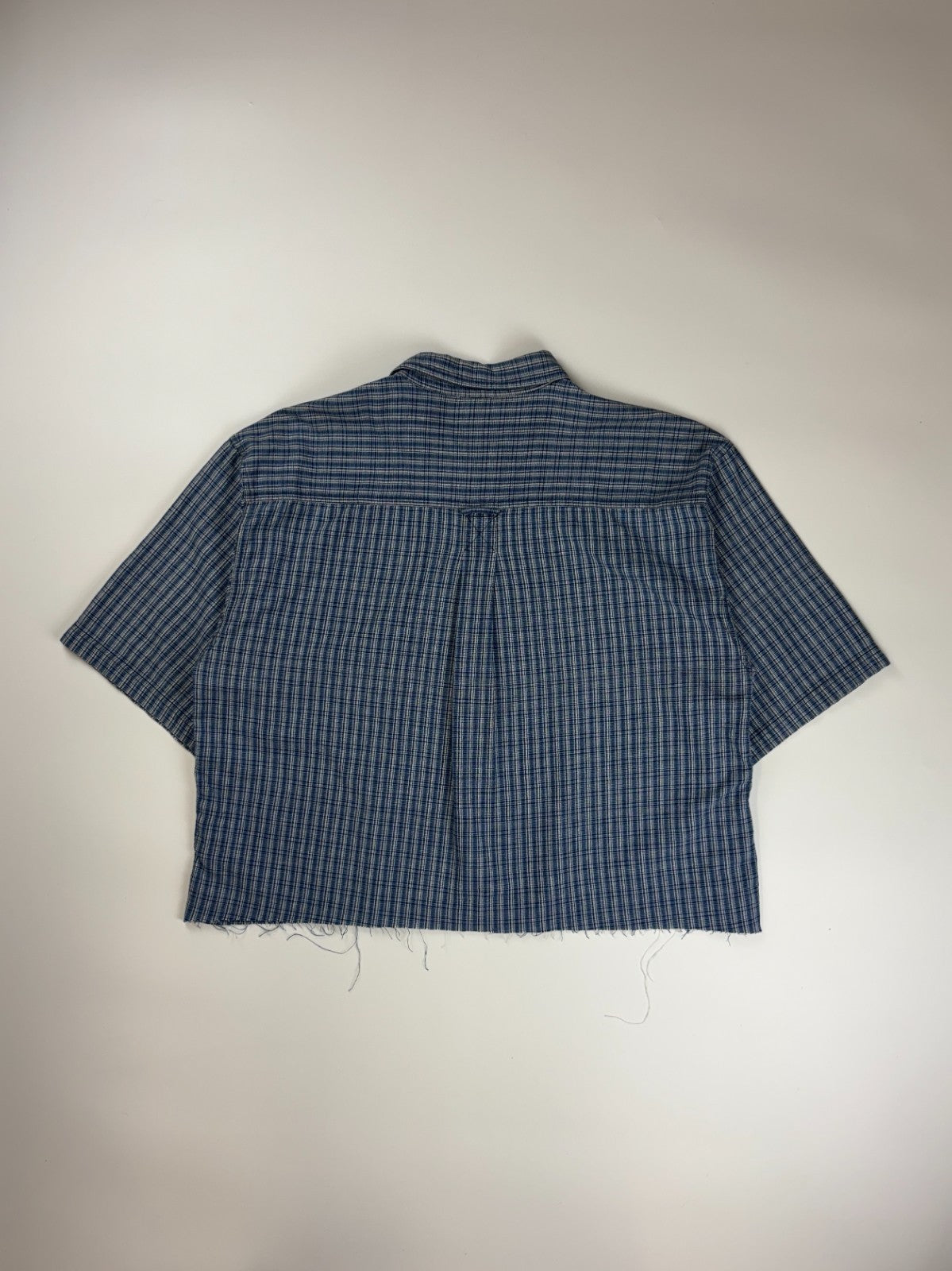 Vintage Roguehaus Plaid Cropped Button Up Shirt