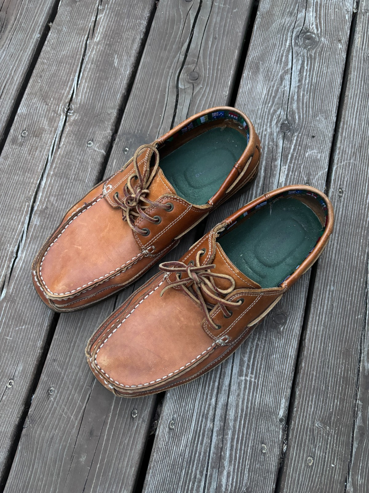Vintage Leather Boat Shoes