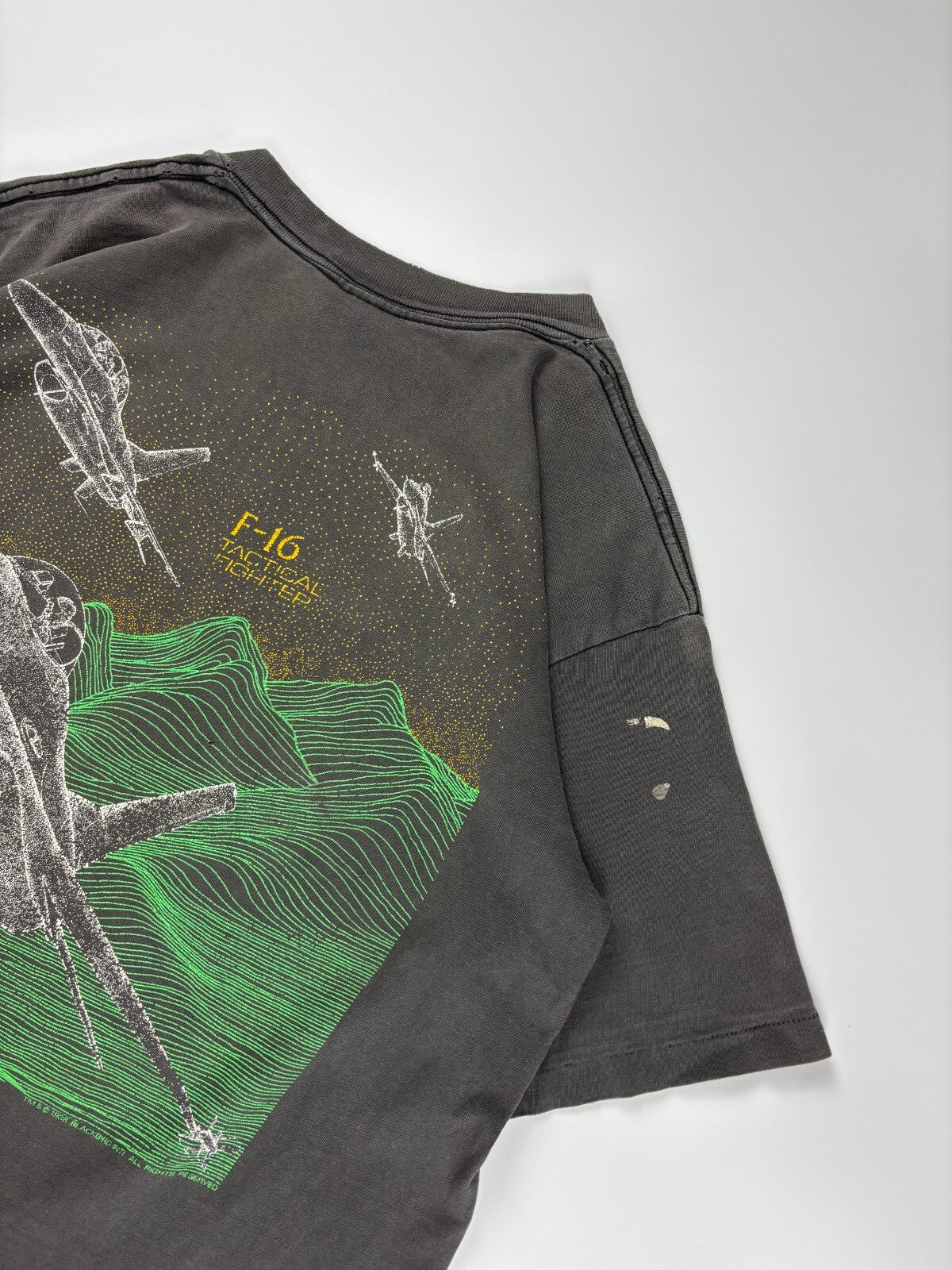 Vintage Reworked F-16 Blackbird Cropped Tee