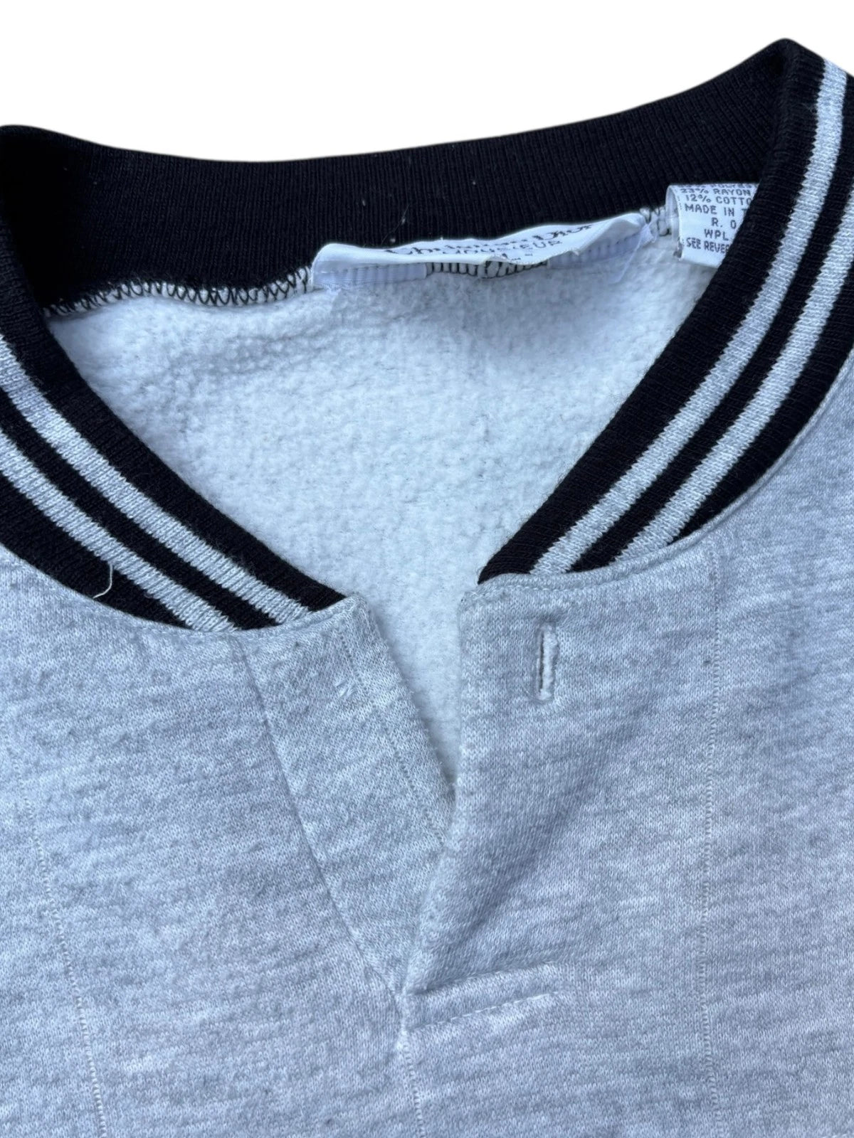 Vintage 1990s Christian Dior Sweatshirt - Large - Gray & Black Sweater