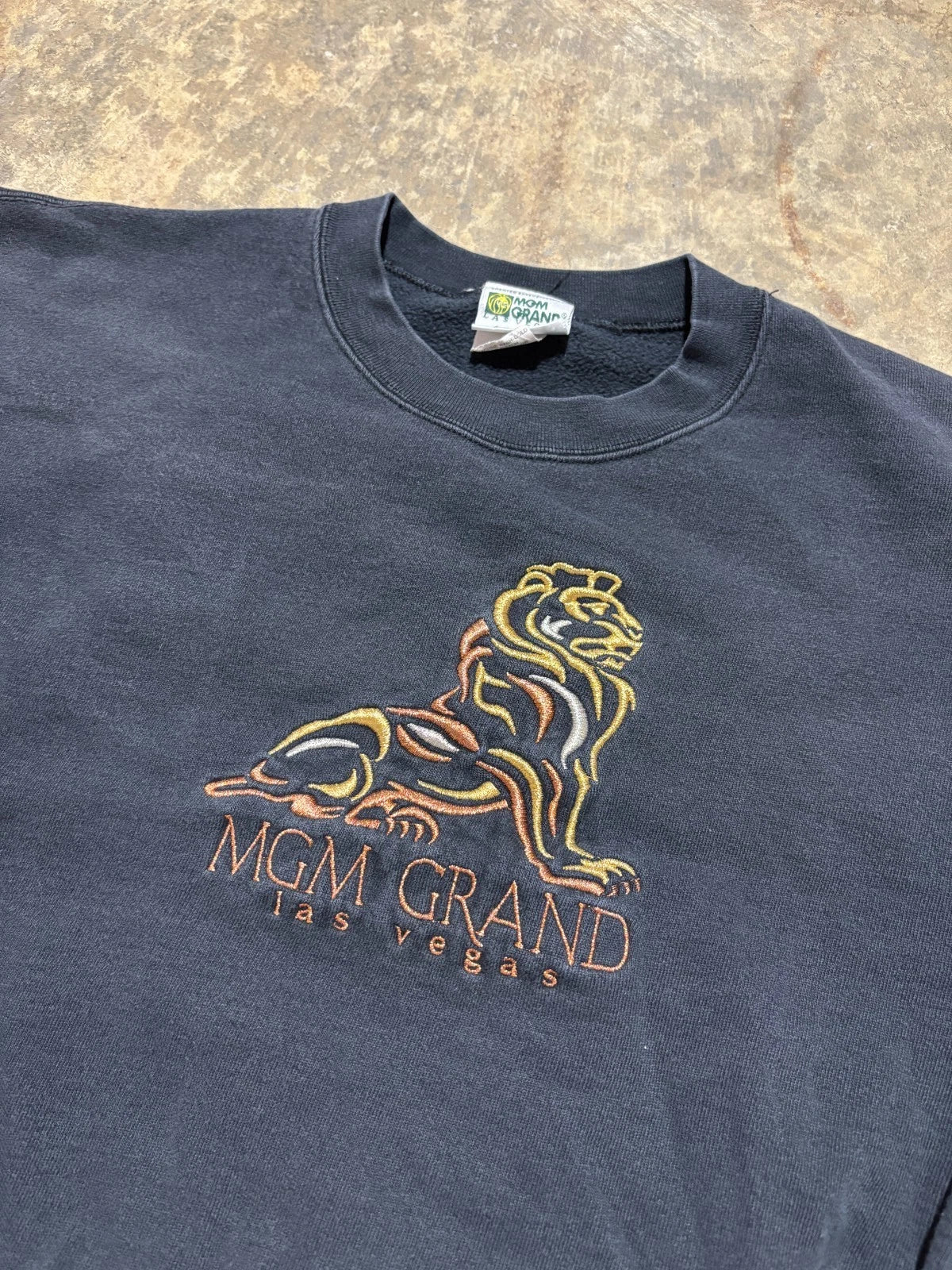 Vintage 1990s MGM Grand Las Vegas Sweatshirt - Size Medium - Black