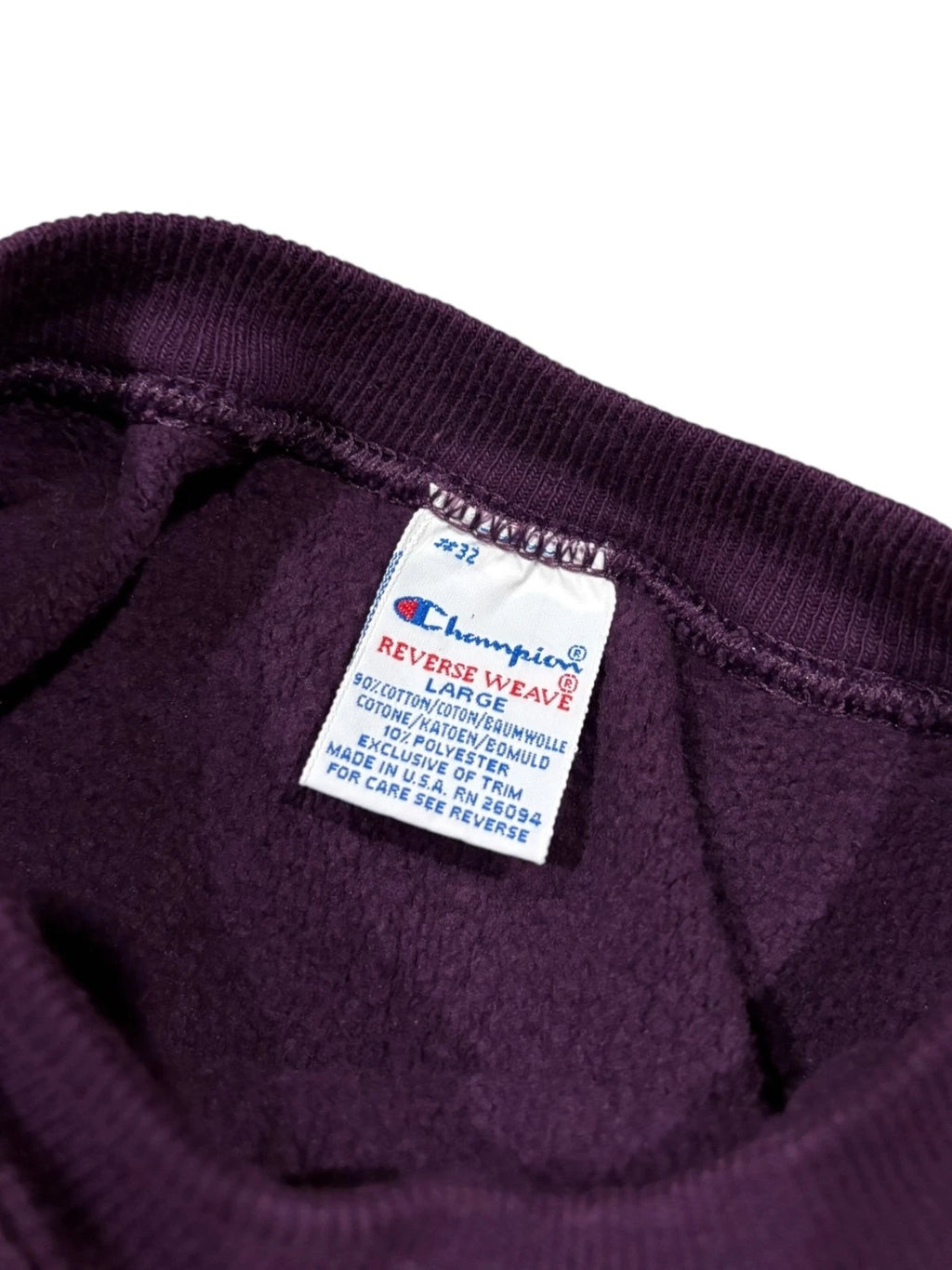 Vintage 1990s Champion Reverse Weave Sweatshirt - Large - Aspen Skiing Purple