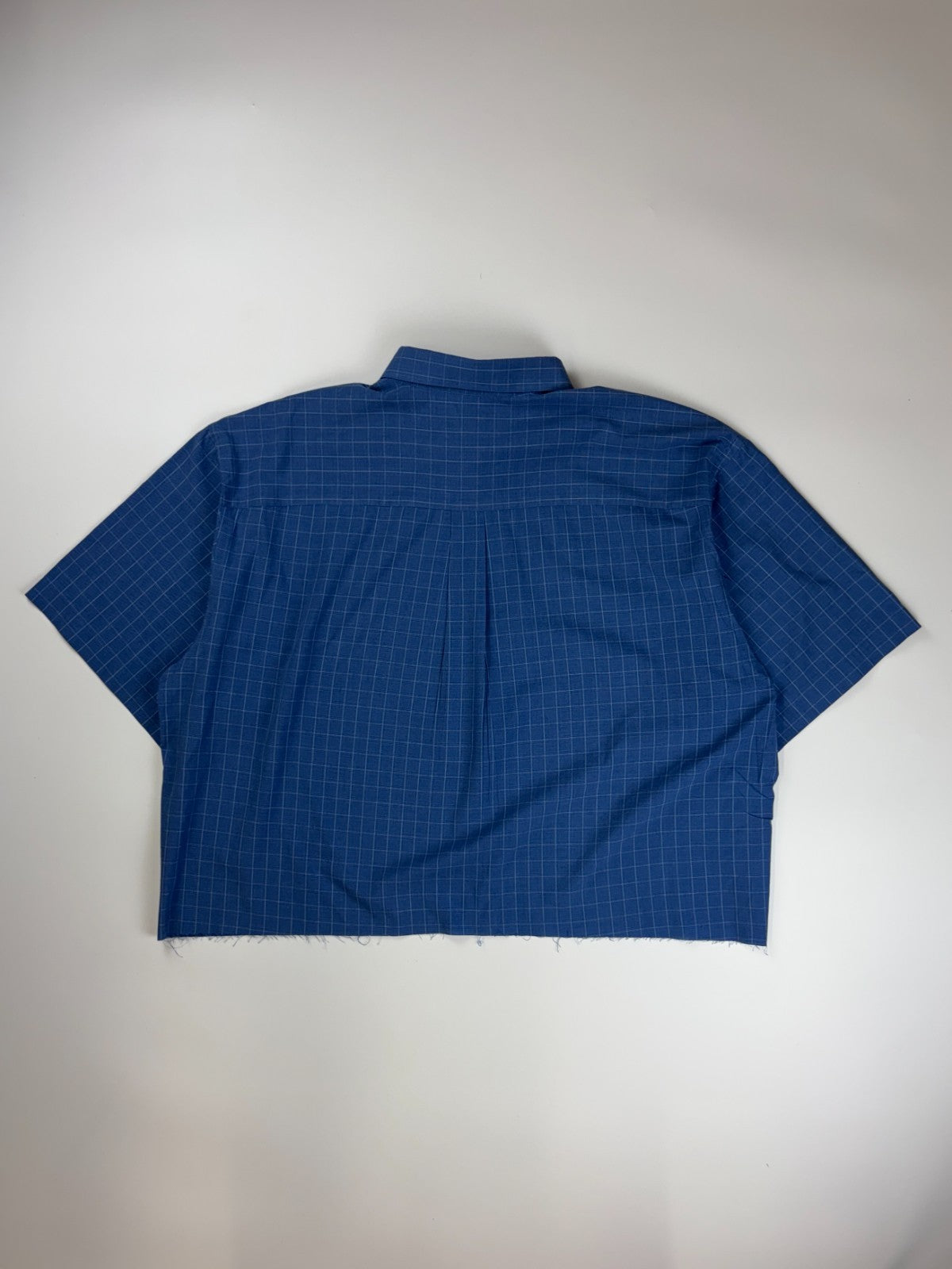 Vintage Roguehaus Plaid Cropped Button Up Shirt