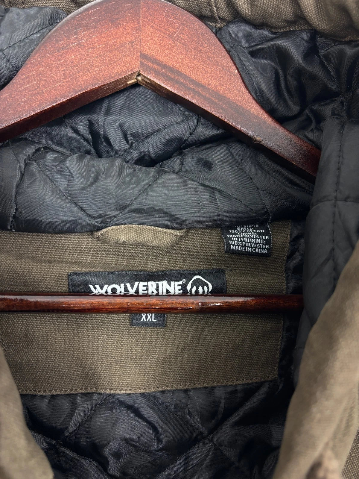 Vintage Brown Workwear Jacket - Wolverine Zip Up Coat - Size XXL