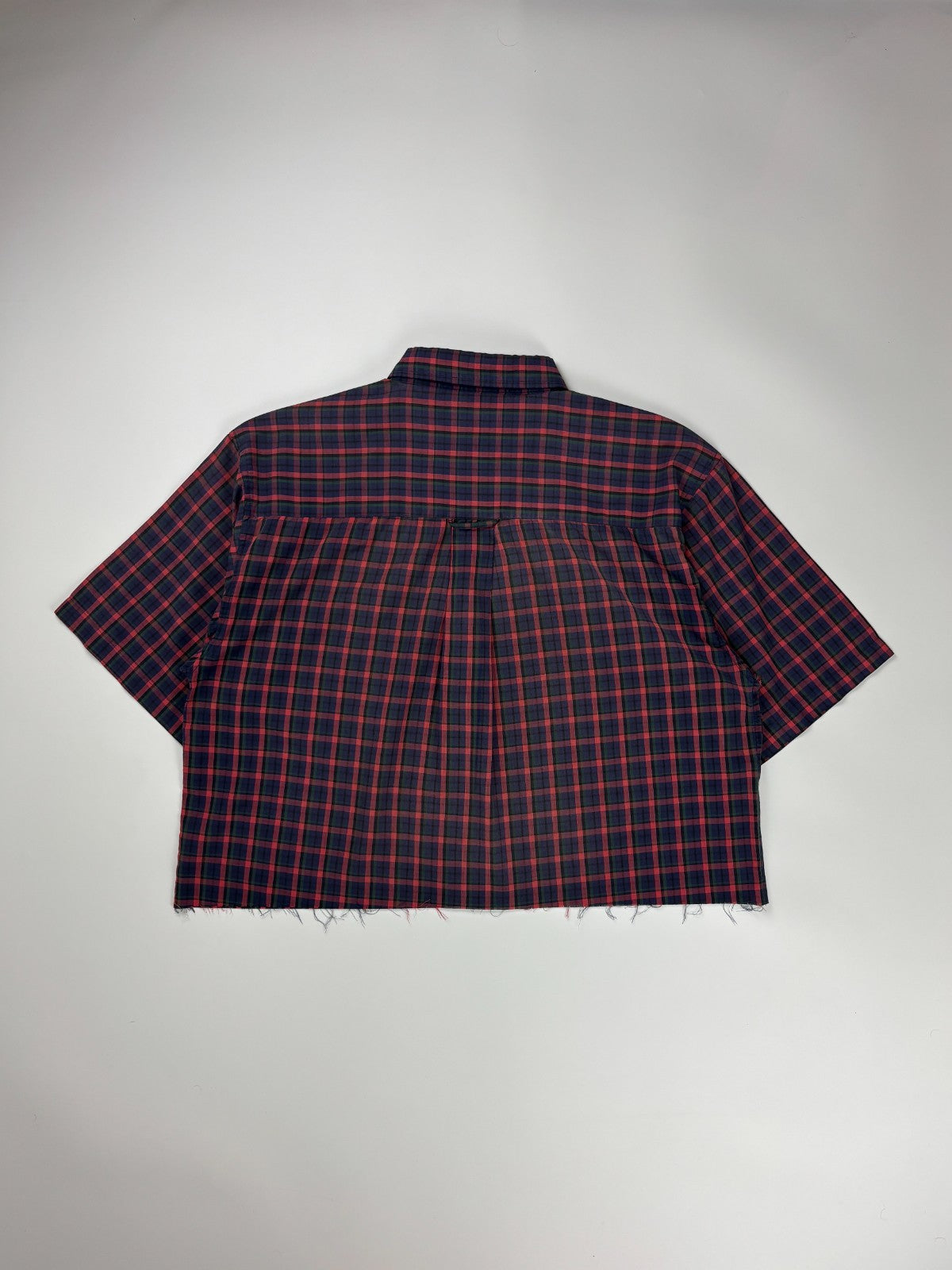 Vintage Birch Bay Plaid Cropped Button Up Shirt