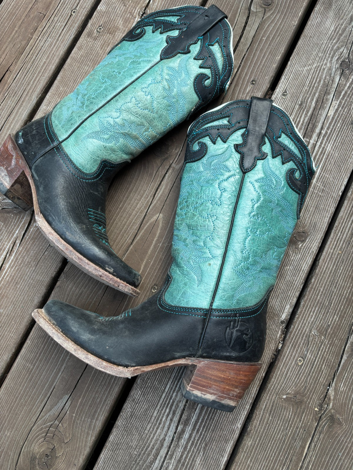 Vintage Reyme Leather Cowboy Boots