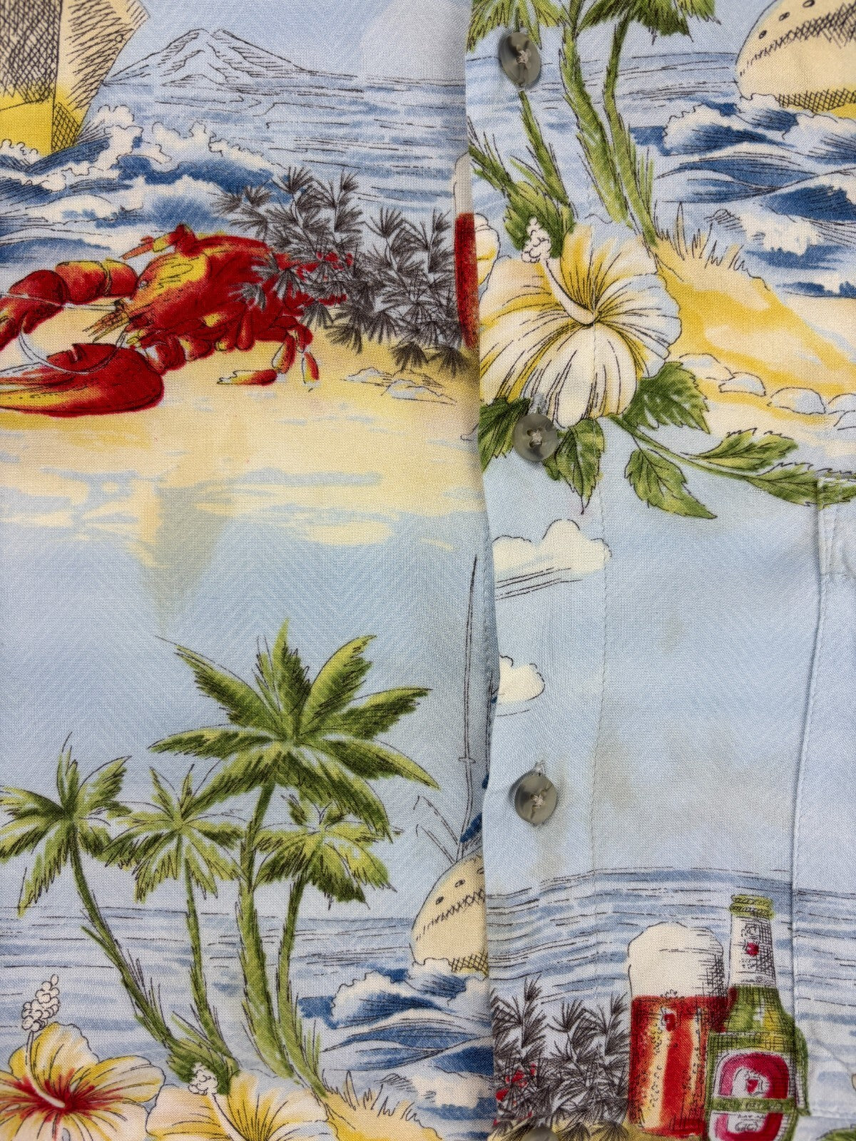 Vintage Campia Moda Hawaiian Button Up Shirt