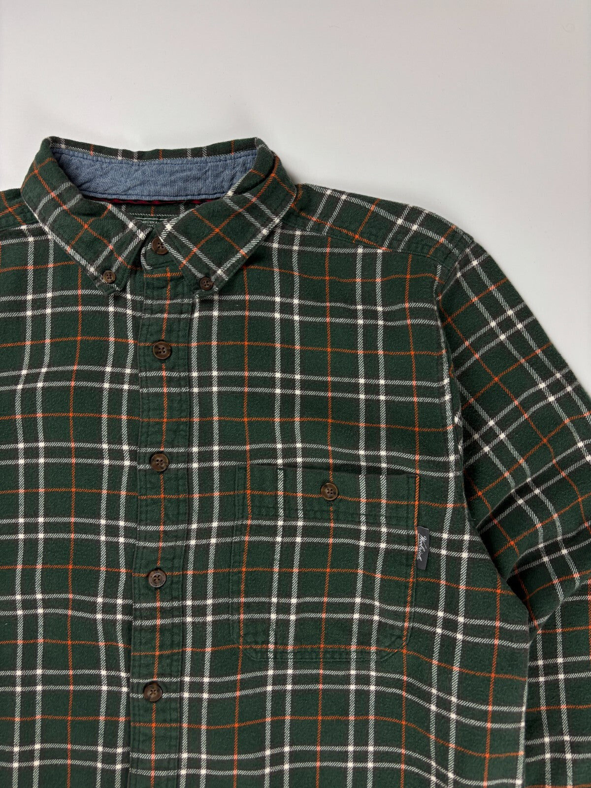 Vintage Woolrich Plaid Button Up Flannel Shirt
