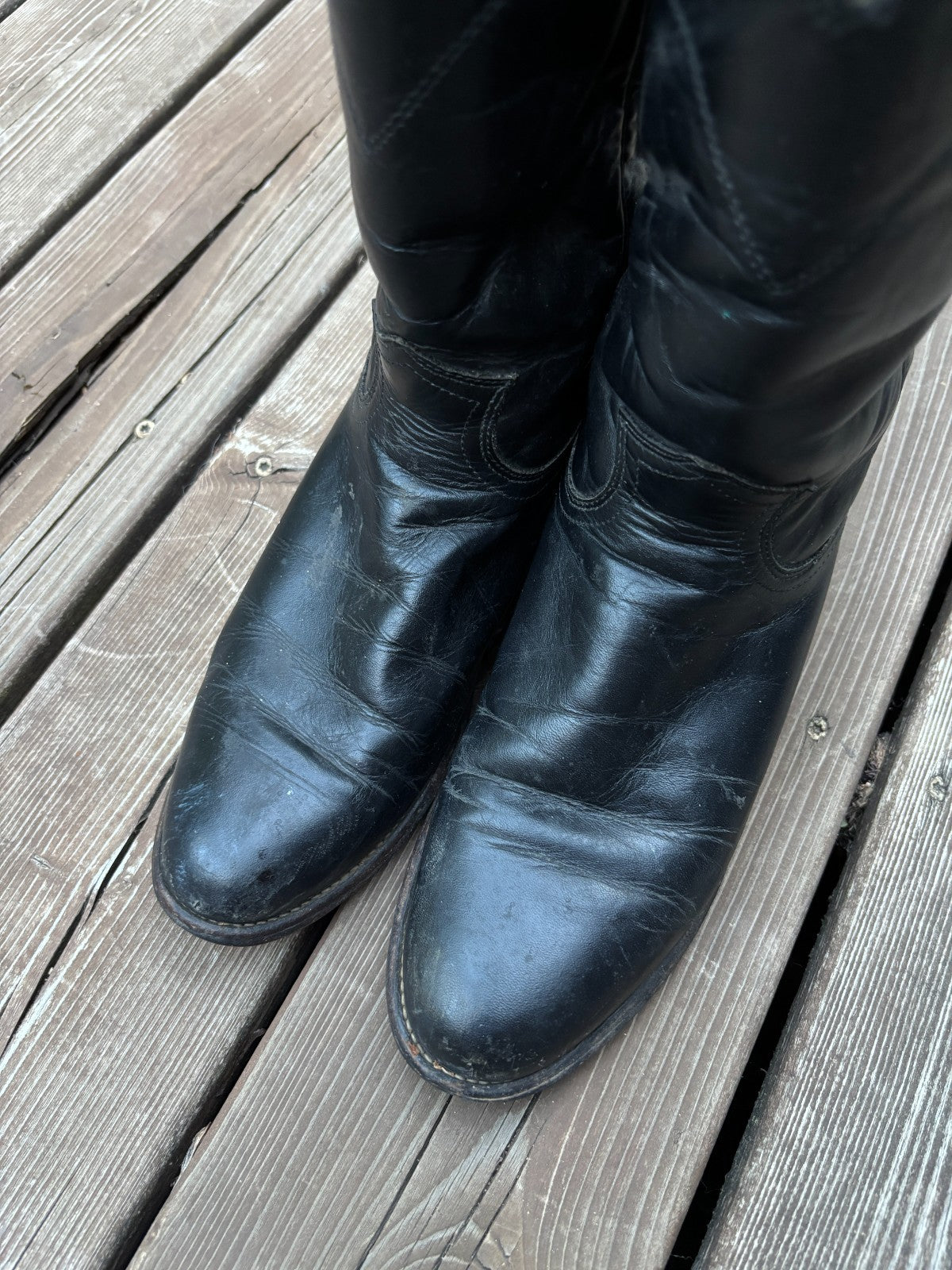 Vintage Justin Roper Cowboy Boots