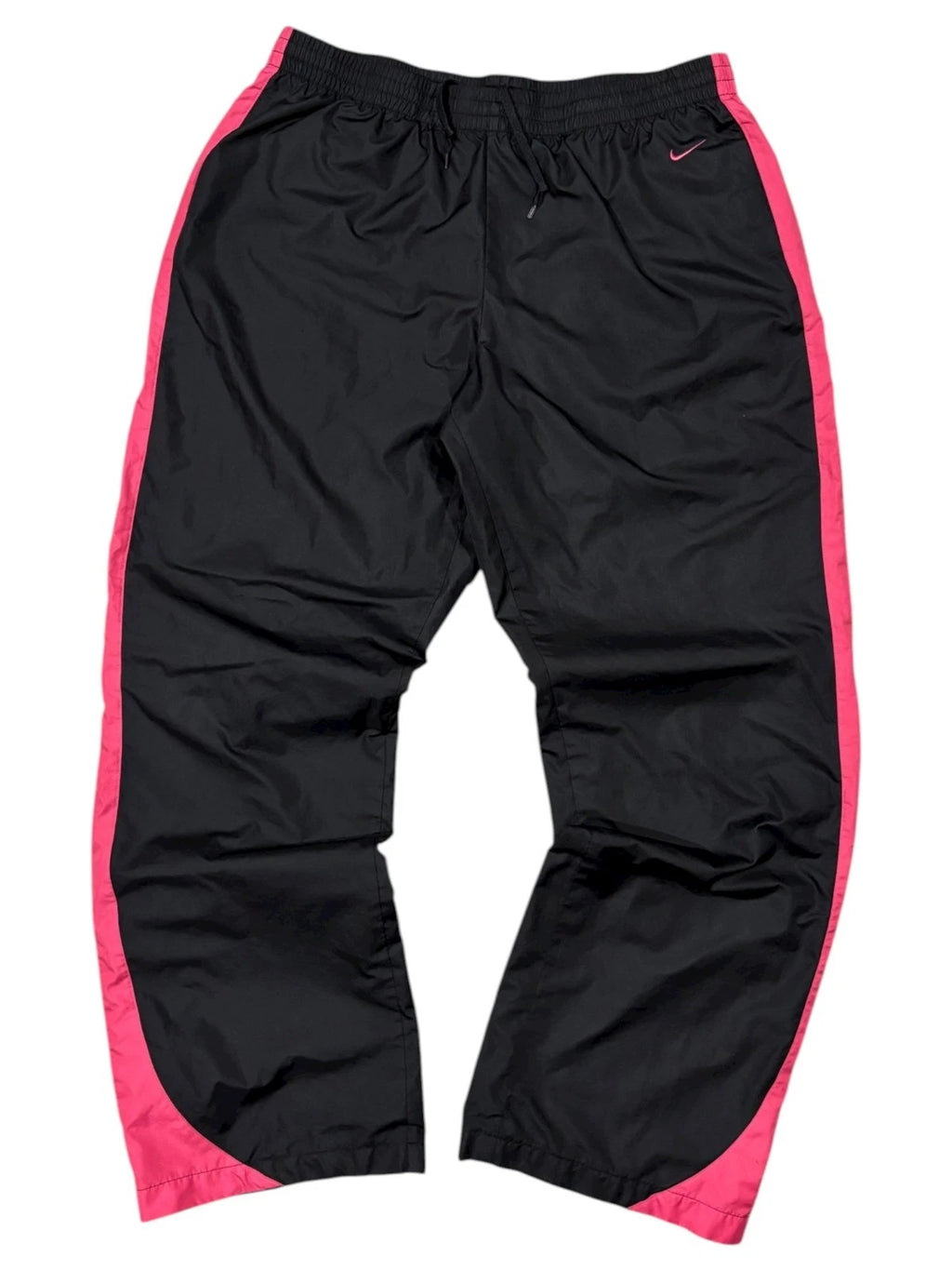 Vintage Y2K Nike Splash Pants - XL - Black Athletic Wear Bottoms