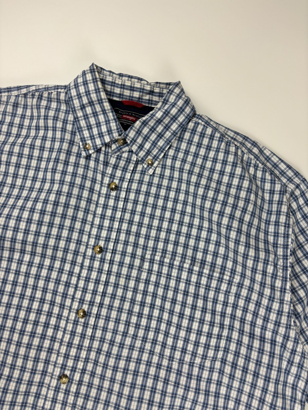 Vintage Wrangler Plaid Cropped Button Up Shirt