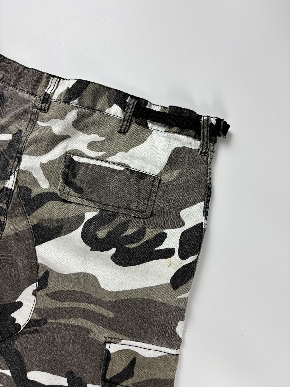 Vintage Military Camo Cargo Shorts