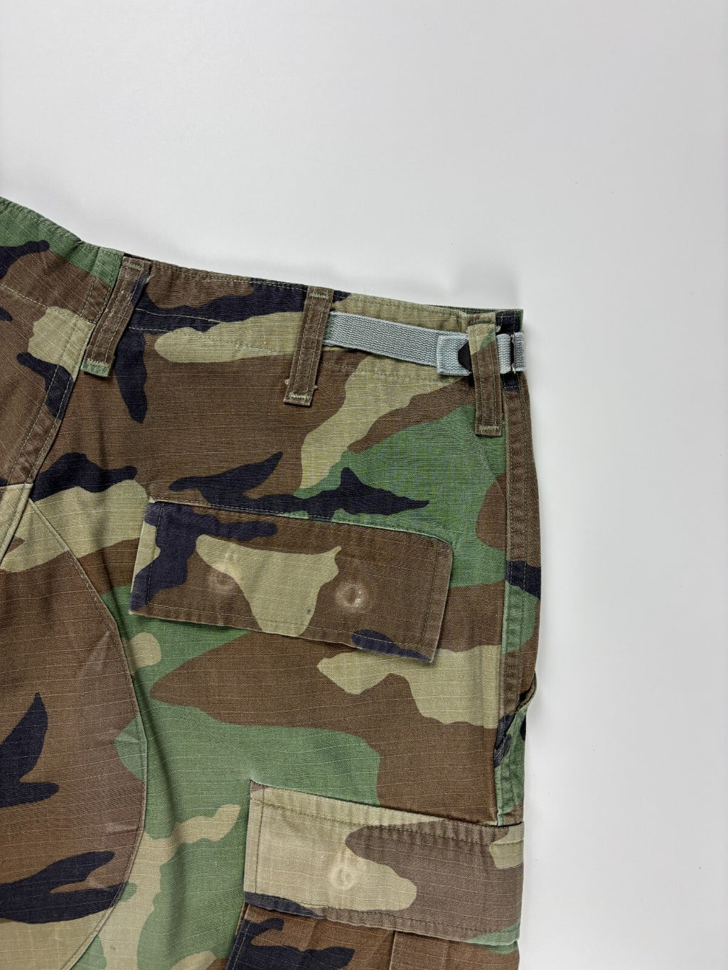 Vintage Military Camo Cargo Shorts
