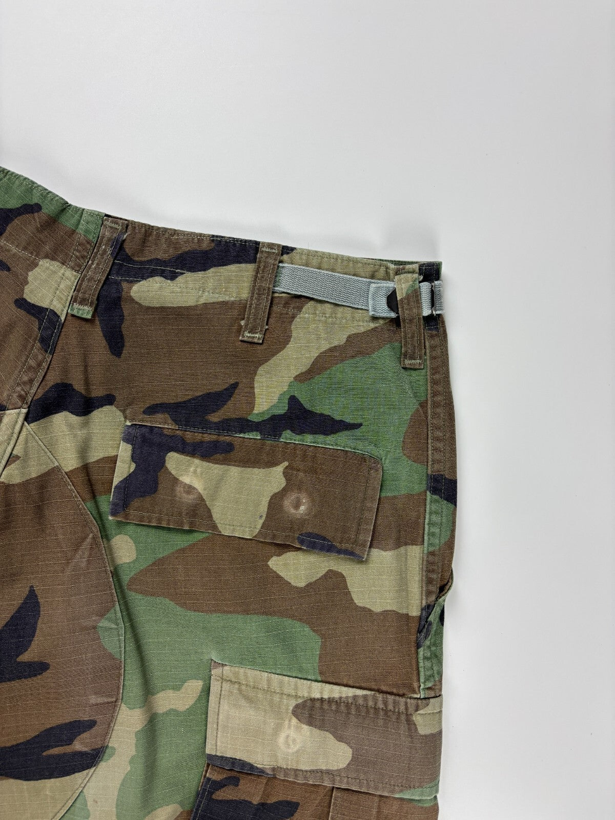 Vintage Military Camo Cargo Shorts