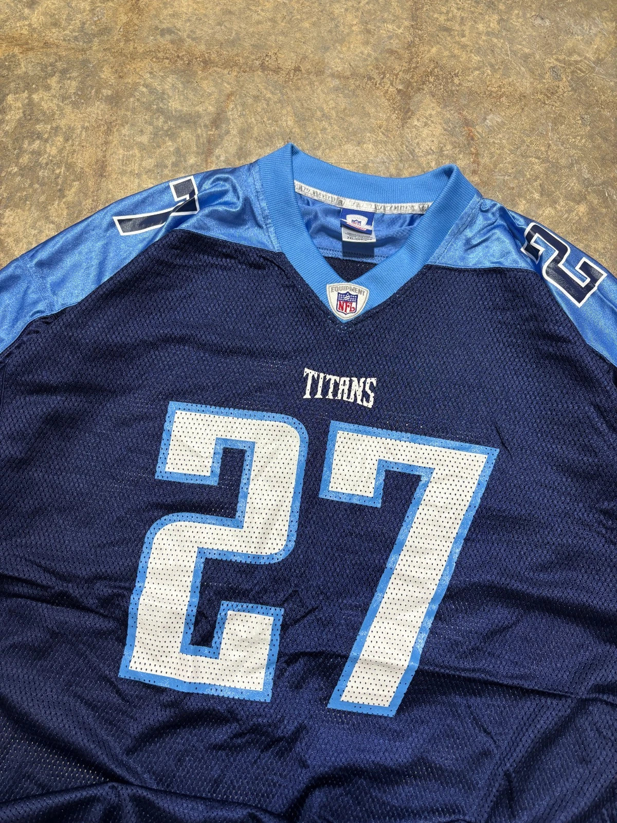 Vintage Tennessee Titans Jersey / Eddie George #27 / NFL Reebok / Blue Size 2XL