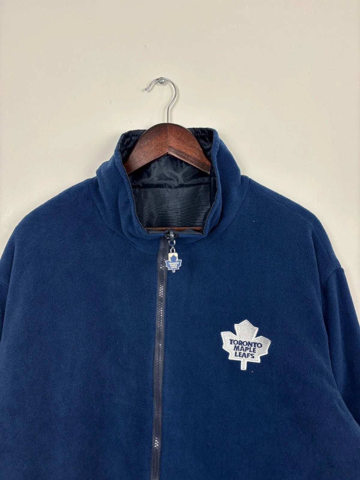 Vintage Blue Toronto Maple Leafs Jacket - Reversible - Size XXL