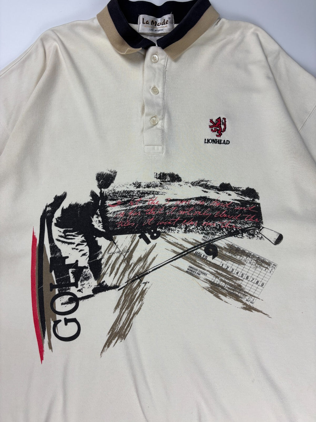 Vintage Lionhead Golf Polo Tee