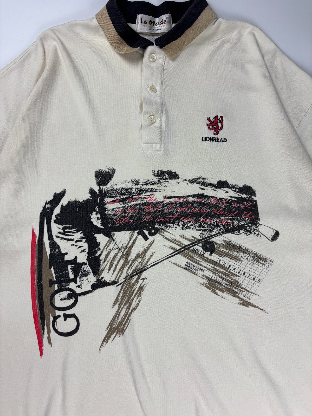 Vintage Lionhead Golf Polo Tee