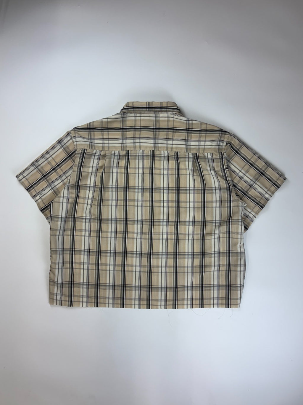 Vintage Roguehaus Plaid Cropped Button Up Shirt