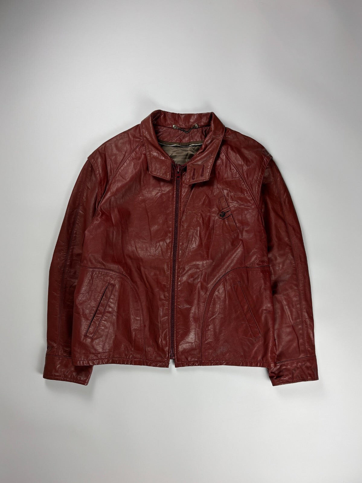 Vintage Leather Straight Jacket