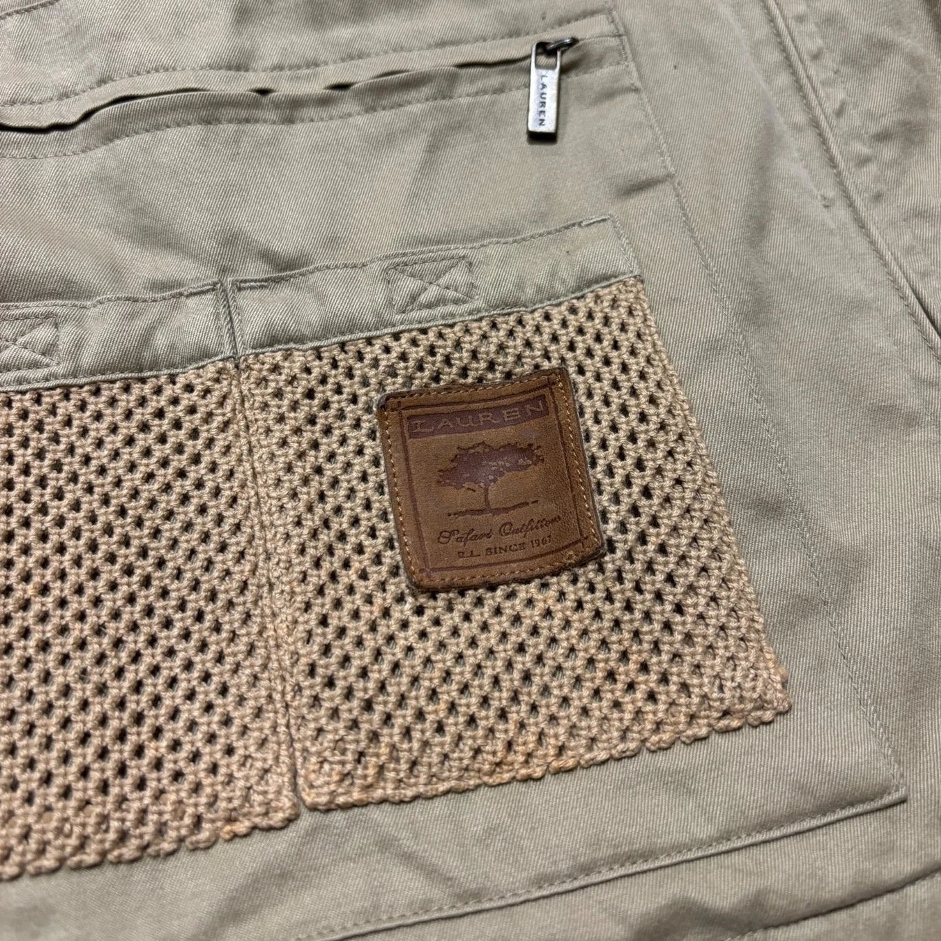 Vintage Ralph Lauren Safari Utility Jacket - Size Small - Polo Khaki Beige Coat