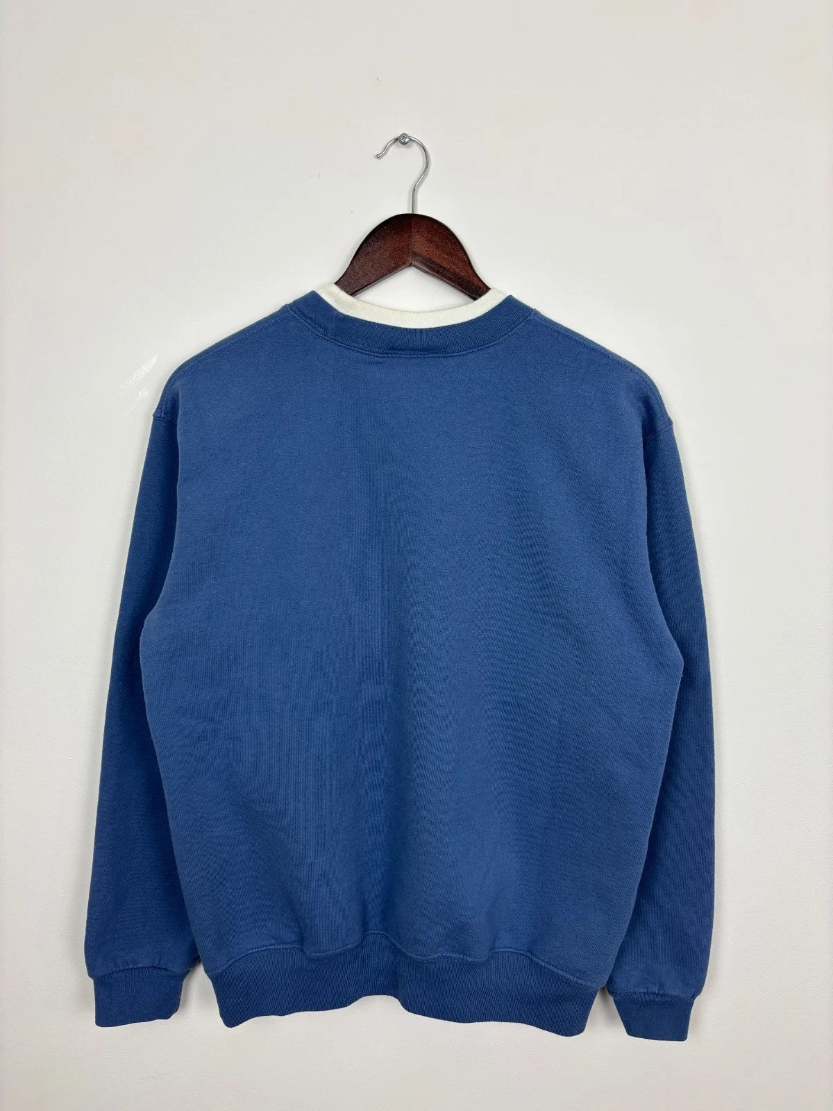 Vintage Blue Winter Deer Sweatshirt - Cute Christmas Sweater - Size Medium