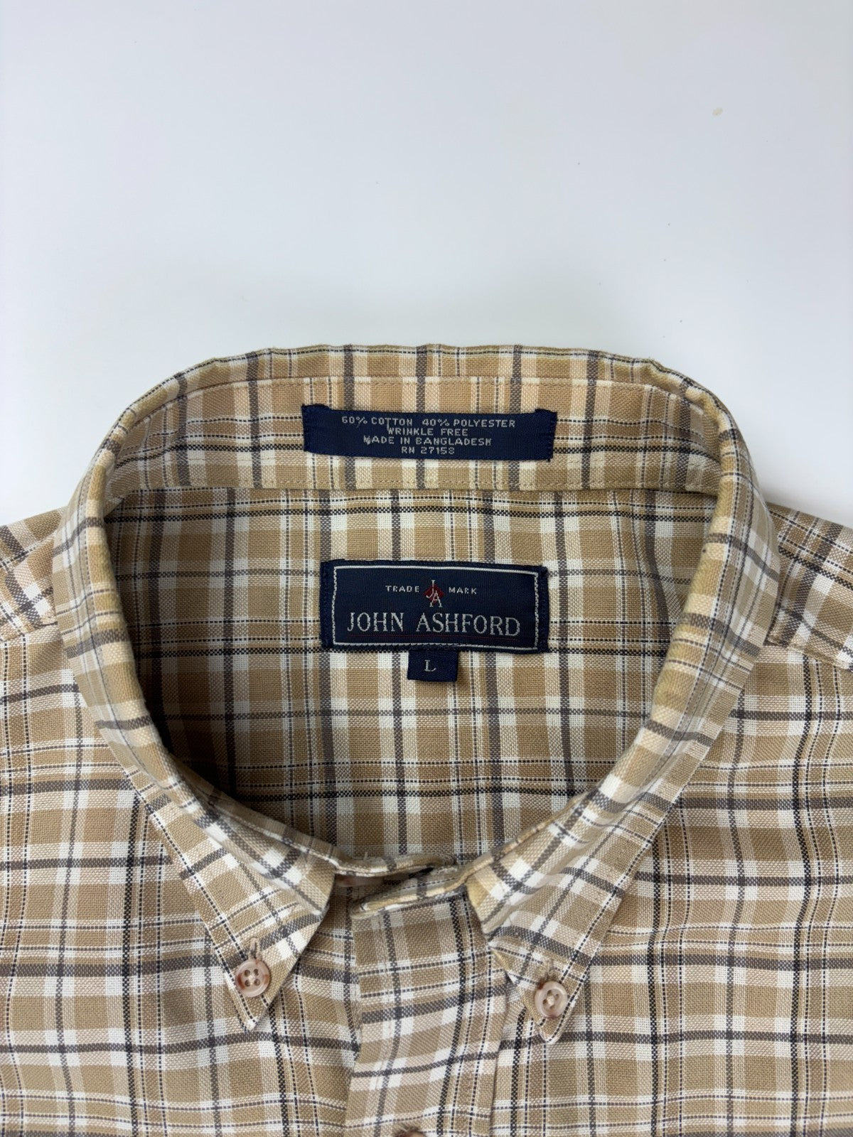 Vintage Roguehaus Plaid Cropped Button Up Shirt