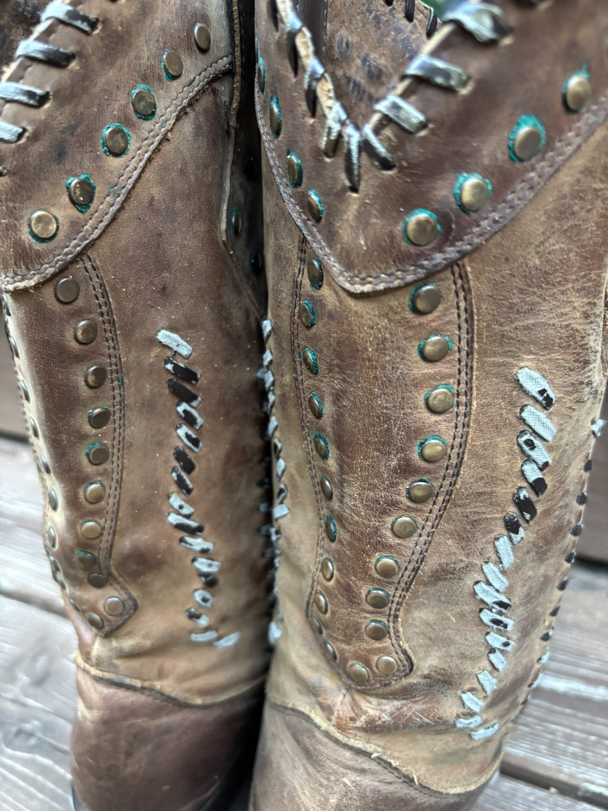 Vintage Durango Leather Cowboy Boots